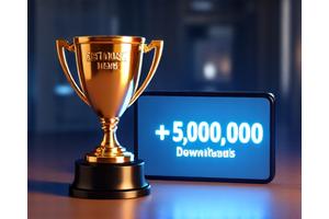 Certificado de 5 Millones de Descargas