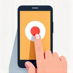Icono que representa la optimización de los targets táctiles en interfaces de juegos móviles.